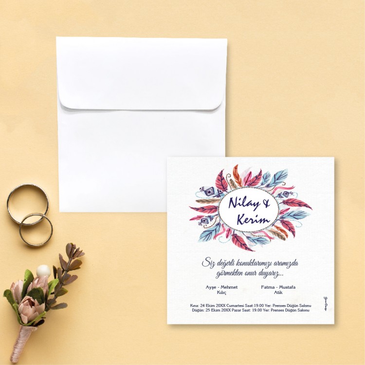 Beren Kare Davetiye 0739 - Detay Görseli 1